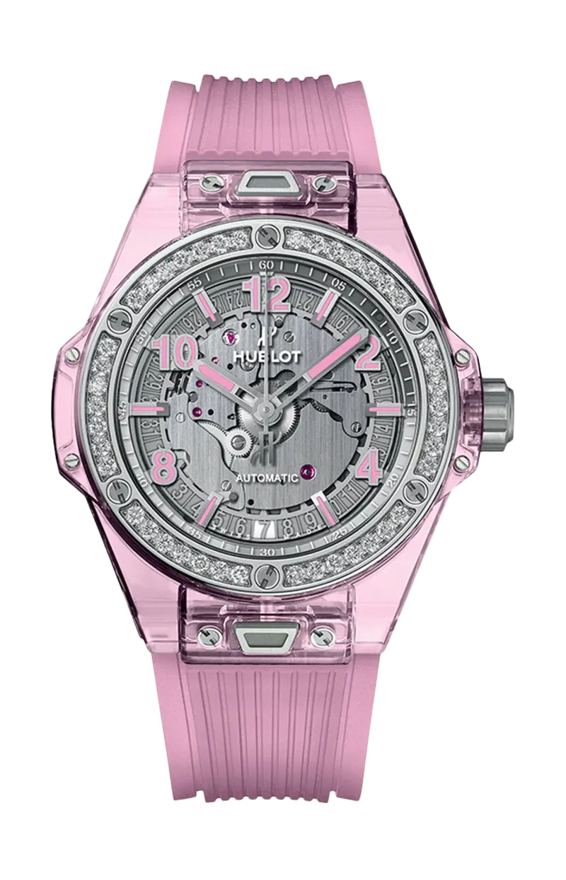 

Big bang one click розовый сапфир с бриллиантами - ограниченная серия 200 шт. - 465.jp.4802.rt.1204 HUBLOT