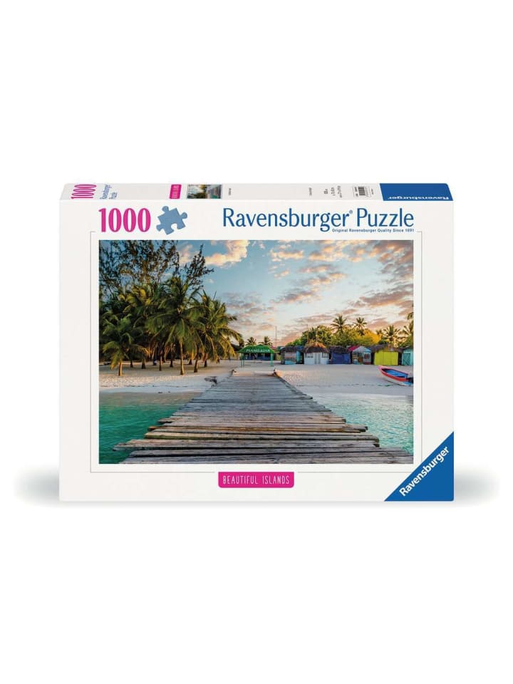 

Пазл Ravensburger, 1000 деталей, Карибский остров, красочный