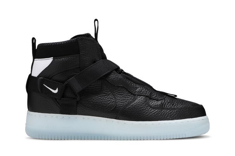 

Кроссовки Nike Air Force 1 Mid Utility 'Black Half Blue', черный