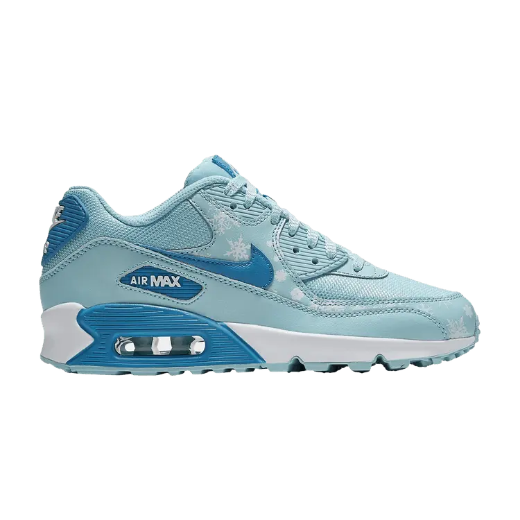 

Кроссовки Nike Air Max 90 Premium Mesh GS 'Snowflake', синий