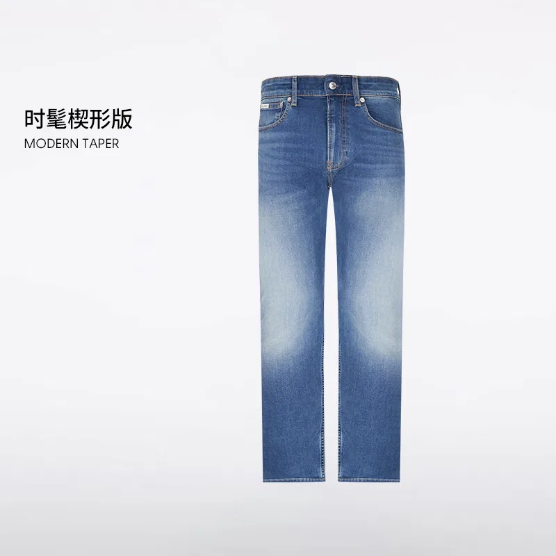 Джинсы slim fit Calvin Klein Jeans темно-синие — фото 4