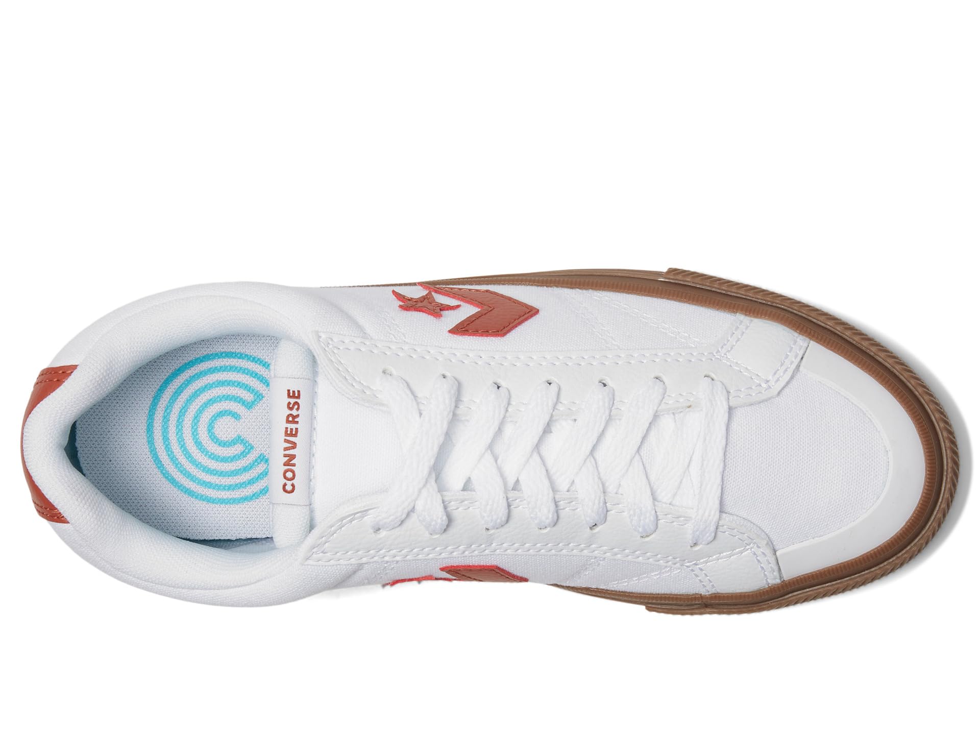 Кроссовки Converse Converse Sport Casual, White/Red Terracotta/Gum — фото 2