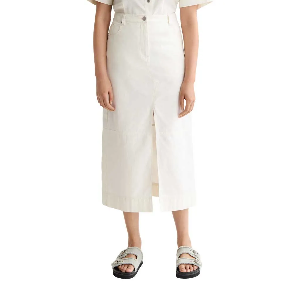 

Юбка Scotch & Soda Workwear midi skirt, белый