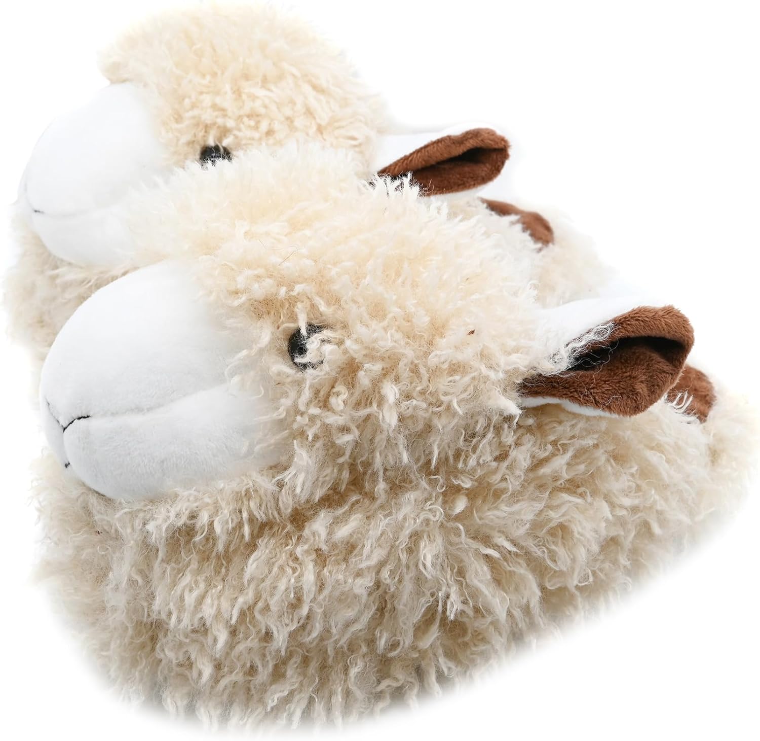 

Домашние плюшевые тапочки Onmygogo с милыми животными для женщин и мужчин, зимние домашние тапочки для взрослых, Sheep