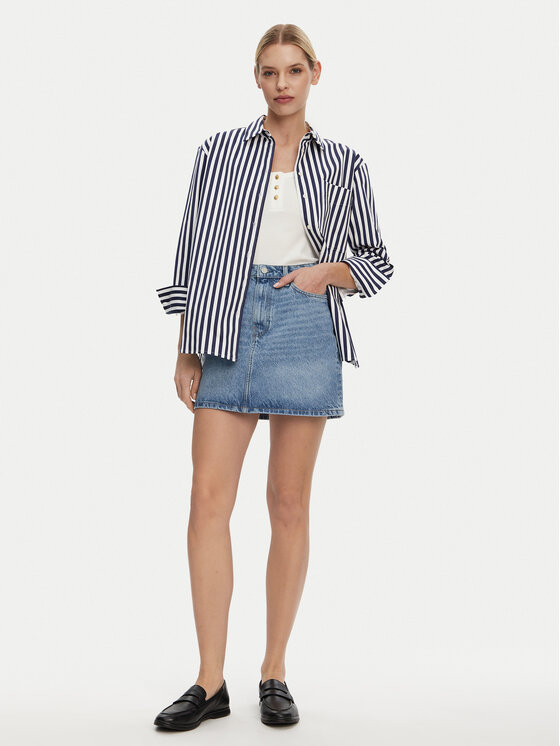 Джинсовая юбка обычного кроя WW0WW44392 Tommy Hilfiger, синий — фото 2
