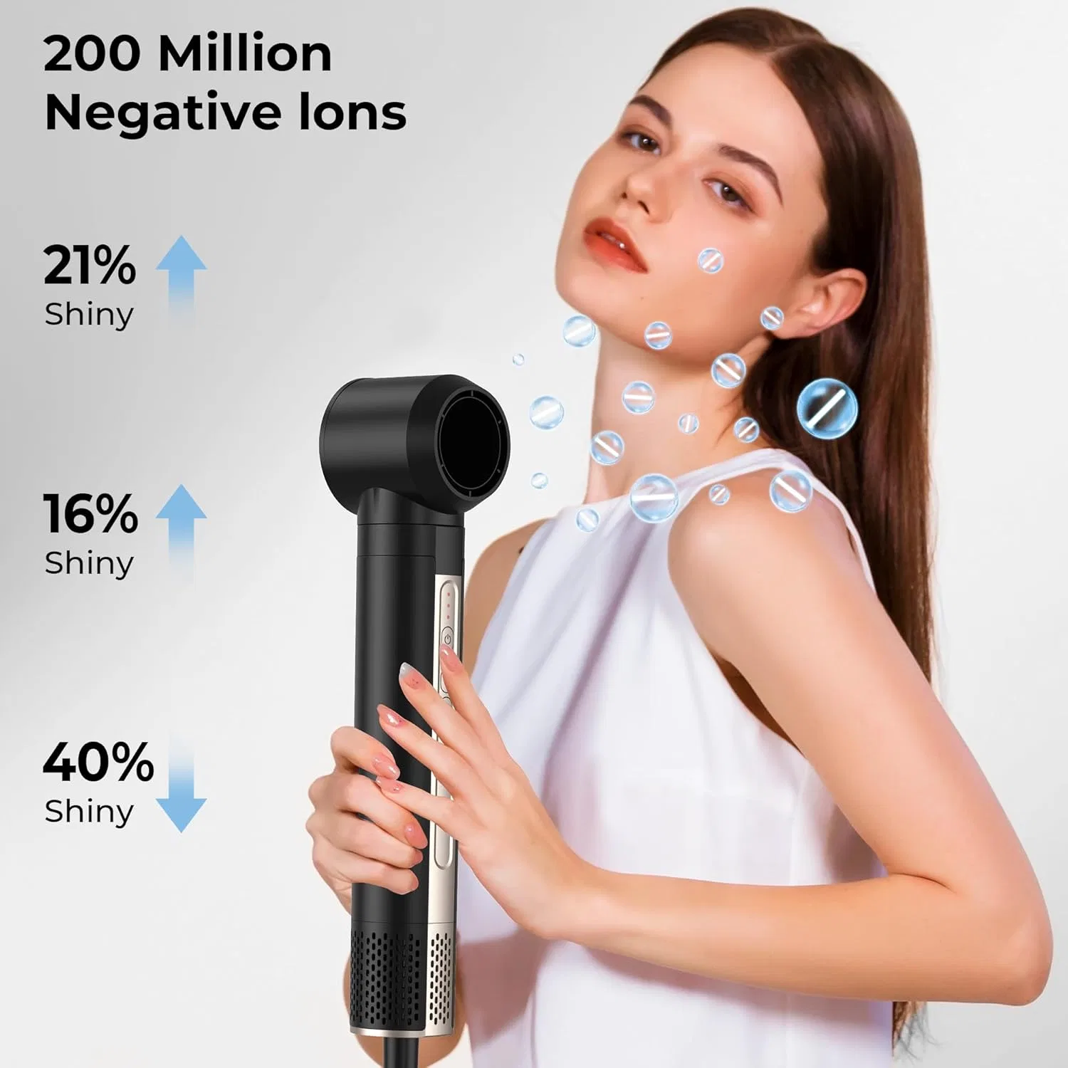 Набор для укладки волос 6-в-1 «Air Styler» мощностью 1400 Вт Ukliss, Black Gold — фото 3