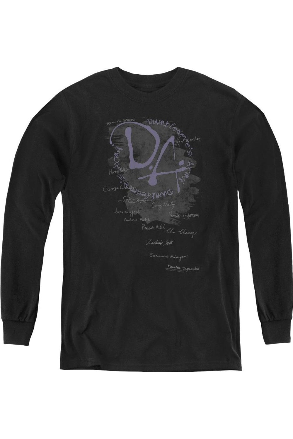 

Футболка с длинным рукавом "Армия Дамблдора" для детей Harry Potter Gildan, черный