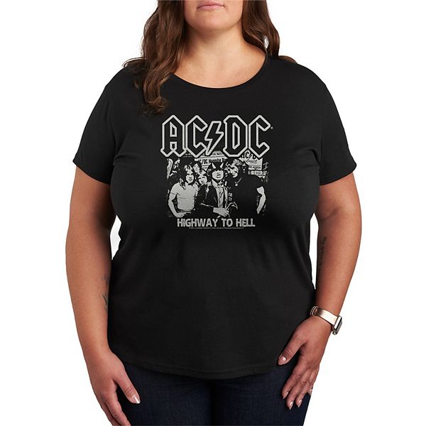 

Футболка с принтом AC/DC Highway to Hell Plus size Licensed Character, Black