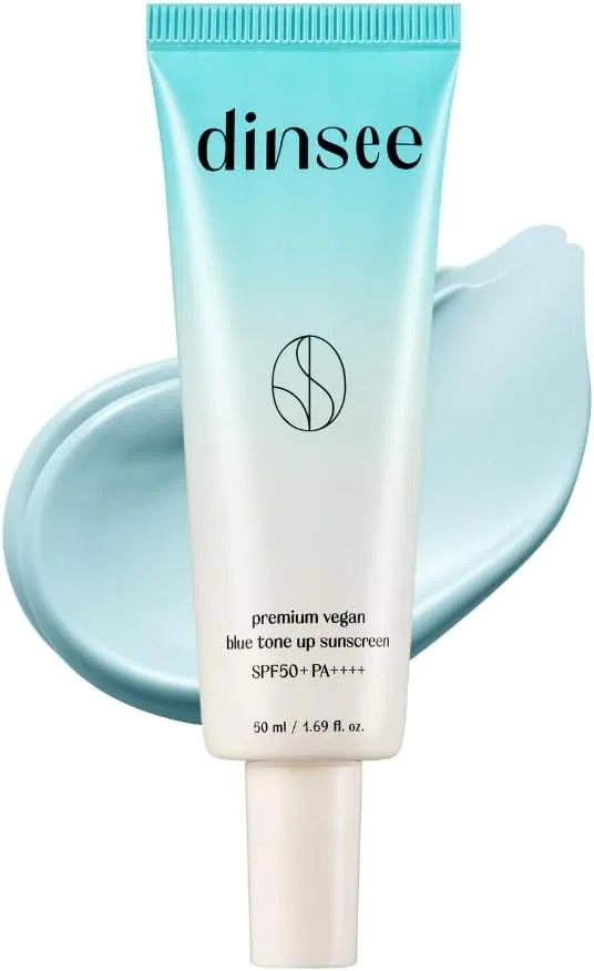 Солнцезащитный крем DINSEE Blue Tone Up SPF50+ PA+++ 50 мл