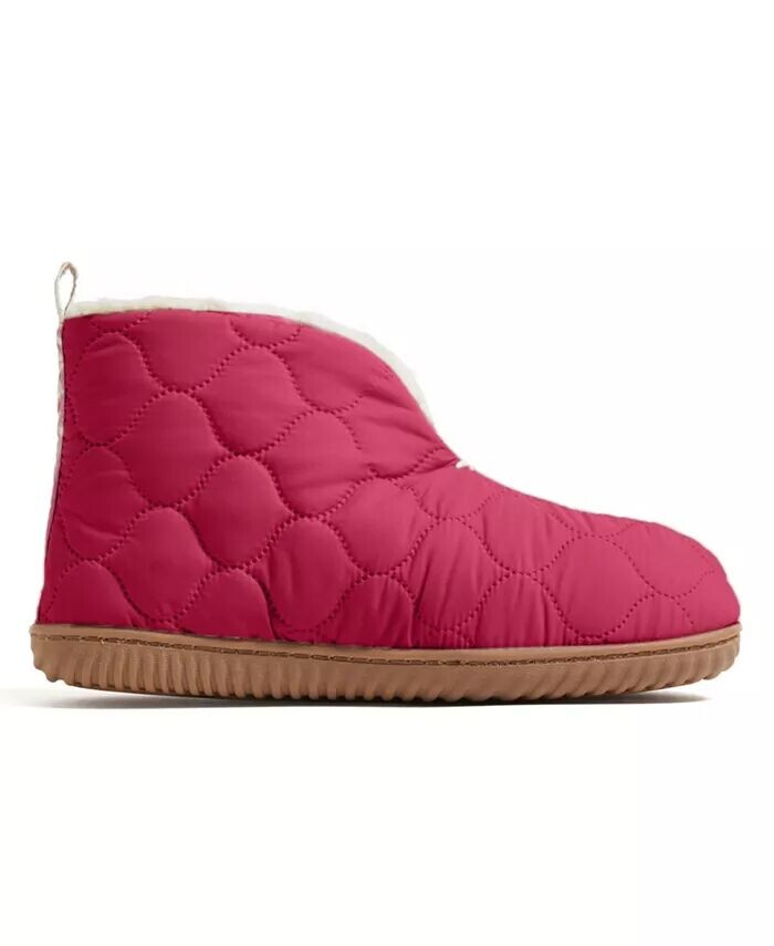 Женские утепленные тапочки-ботинки Dearfoams, красный — фото 2