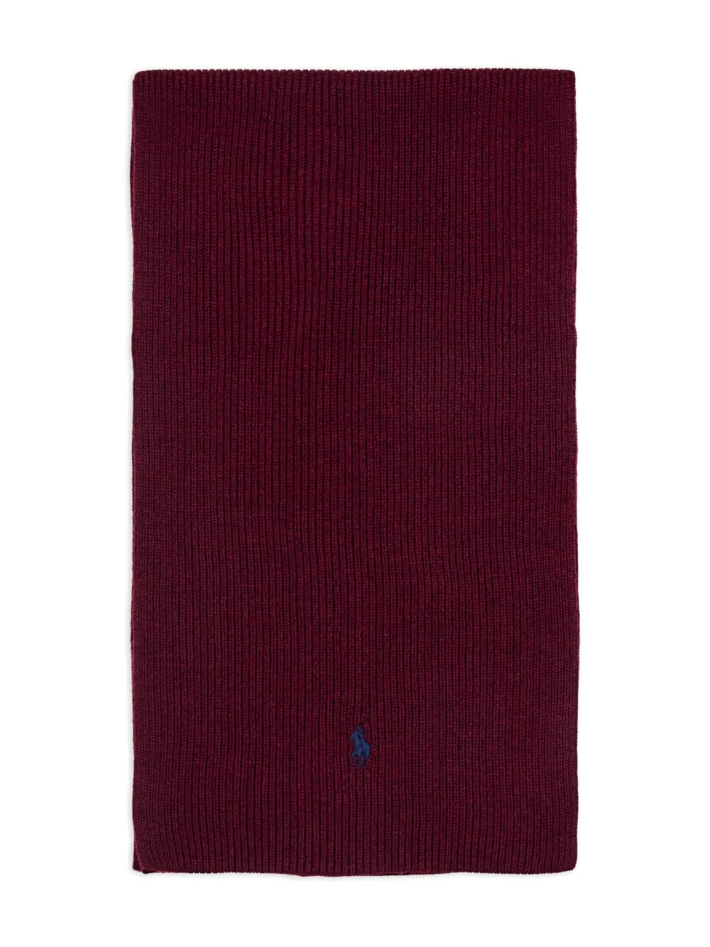 

Вязаный шерстяной шарф с вышитым логотипом POLO RALPH LAUREN, красный