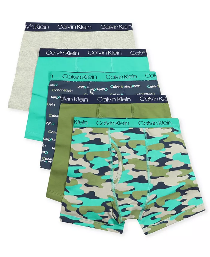 

Мальчиковые стрейч-боксеры 8-20, набор из 5 штук Calvin Klein