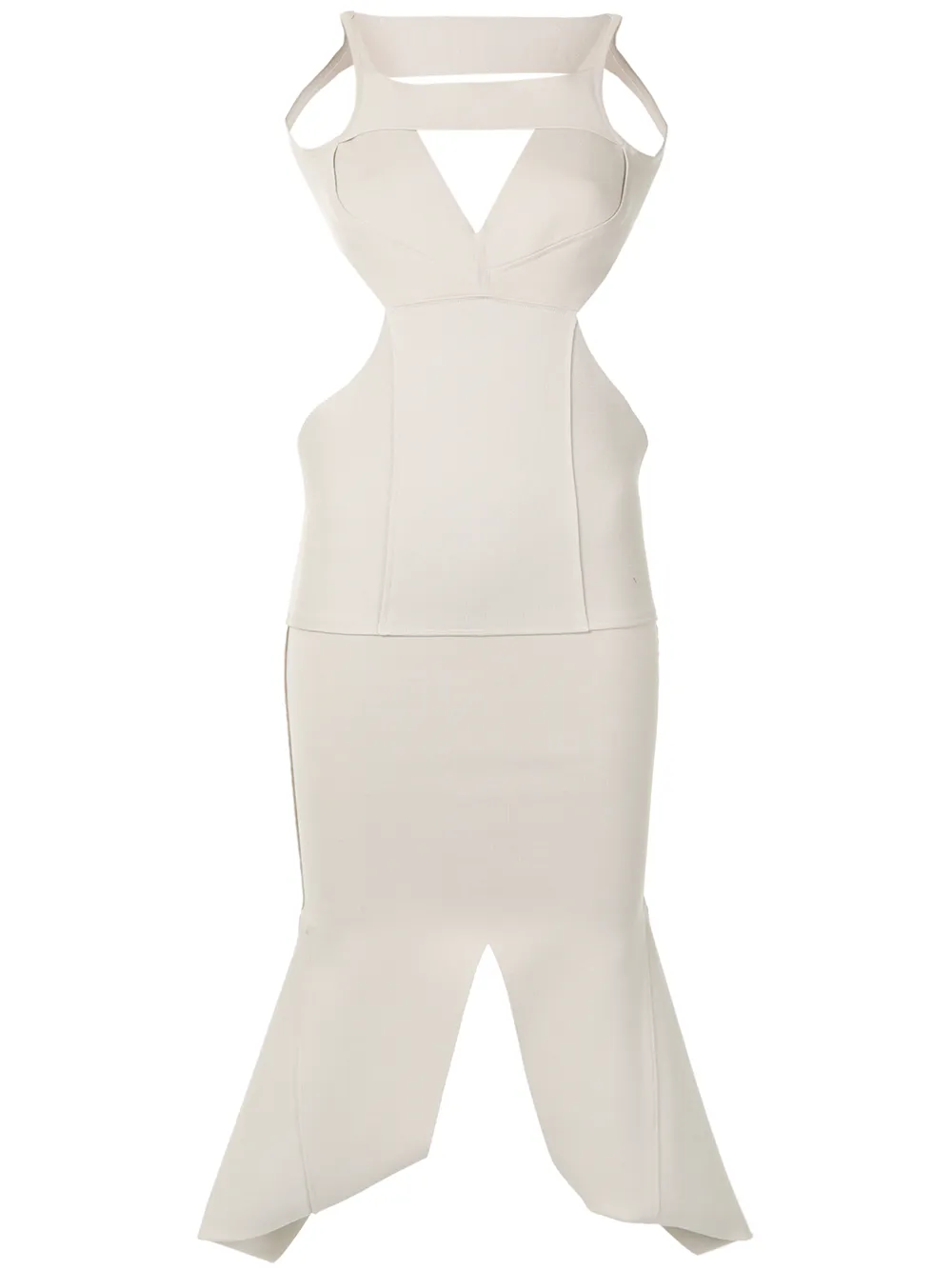 

Трикотажное платье Sling Rick Owens, нейтральный