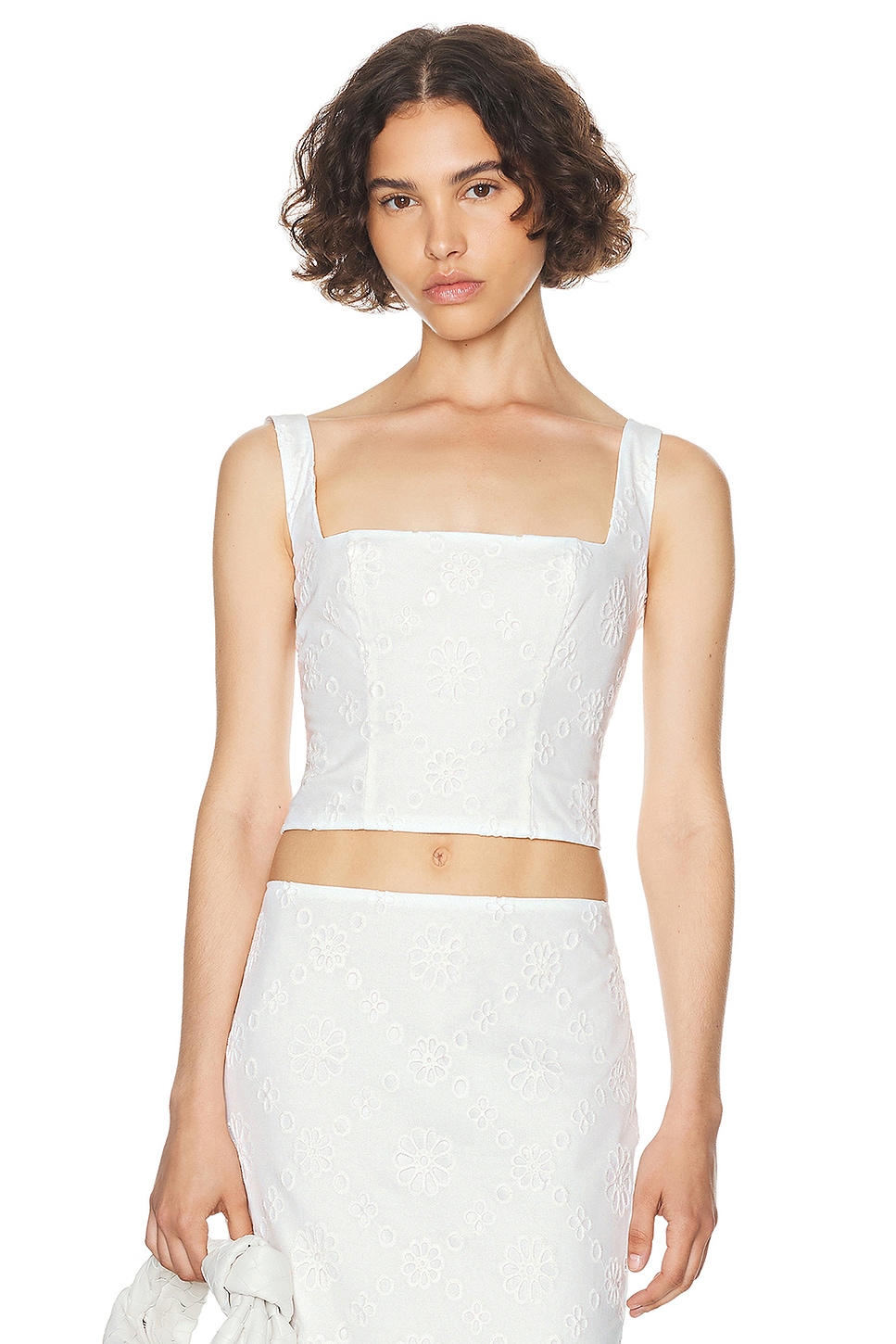 

Корсетный топ с люверсами Helsa, цвет Antique White