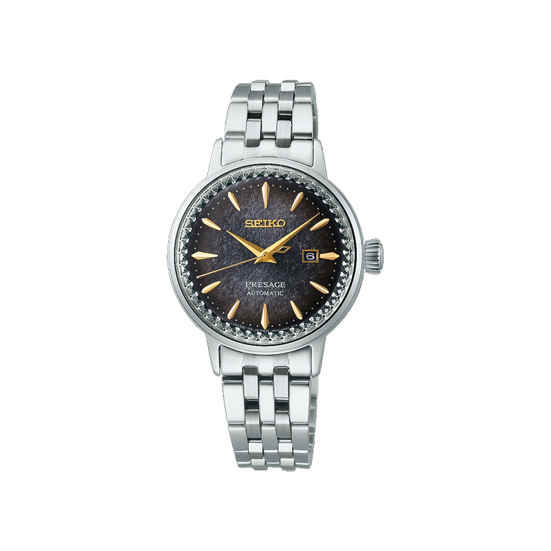 

SEIKO Часы Automatic/Manual Mechanical Movement Stainless Steel Strap Watch 30.3mm Women's Watch Black Dial, Black Dial