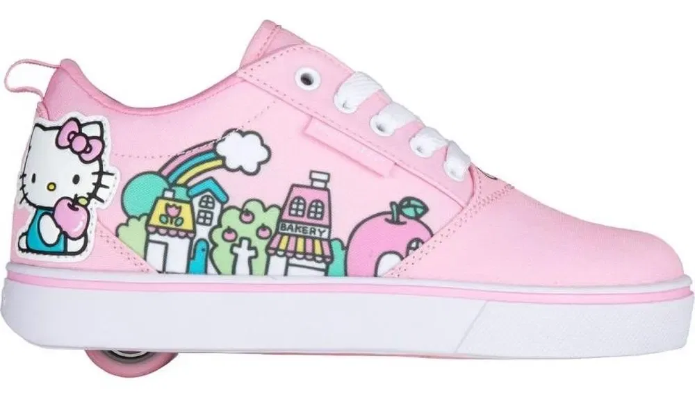 Сникерсы низкие с колесиками Heelys, розовый — фото 2