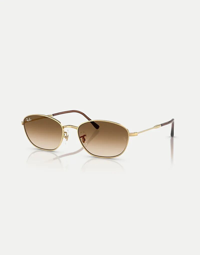 

Солнцезащитные очки Ray-Ban Irregular с коричневыми линзами в цвете Arista Gold