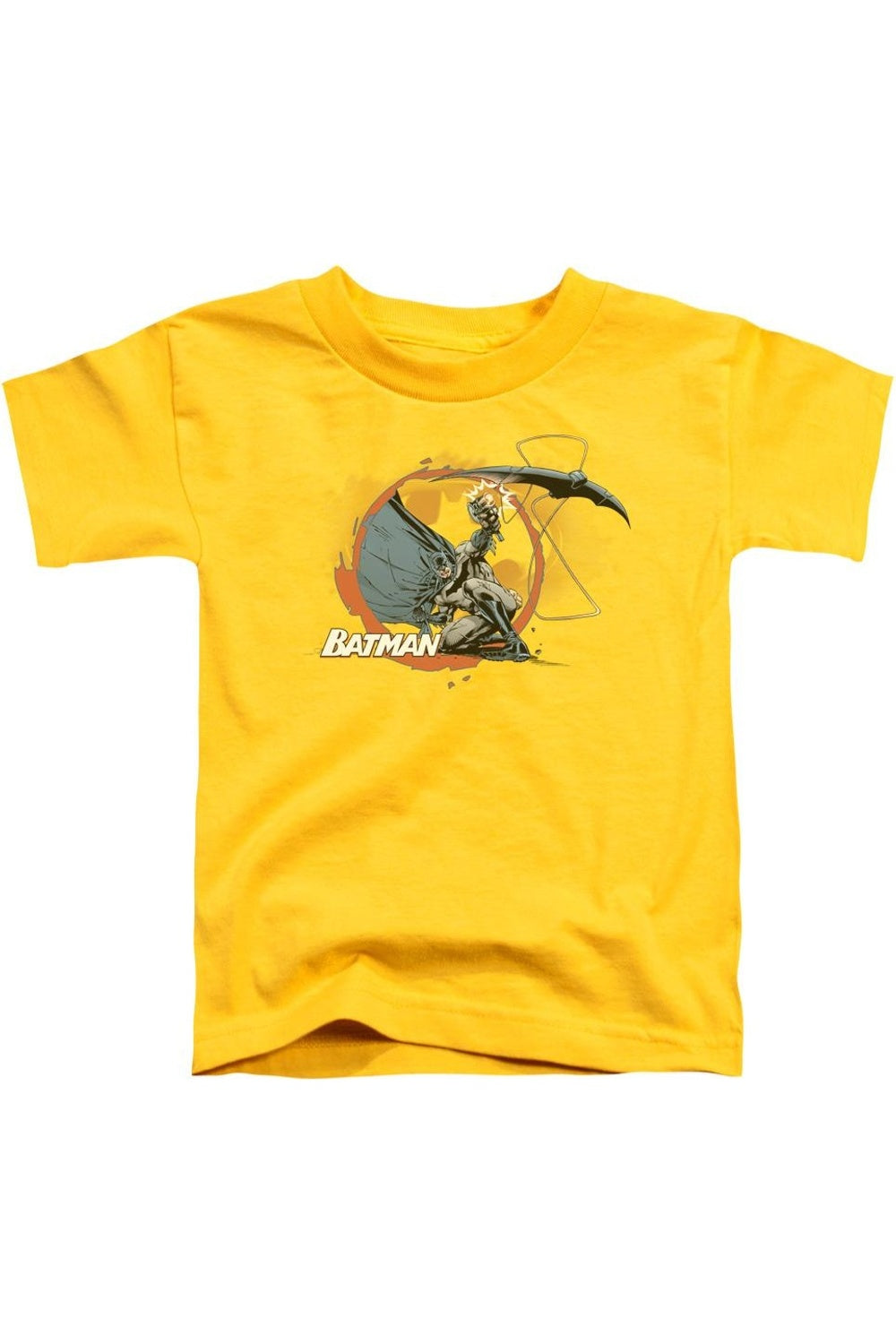 

Футболка с коротким рукавом для детей "Бэтмен Бэтаранг" Gildan, желтый