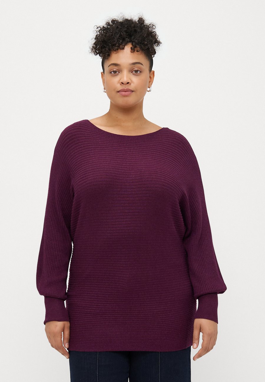 

Джемпер ONLY Carmakoma CARNEW ADALINE, Mauve Wine Melange/Bordeaux