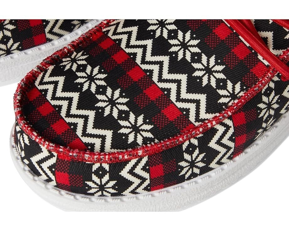 Детский свитер "Hey Dude Wally Ugly" 42709-063, черные с красными вставками в стиле Fair Isle, ZAP329 — фото 4