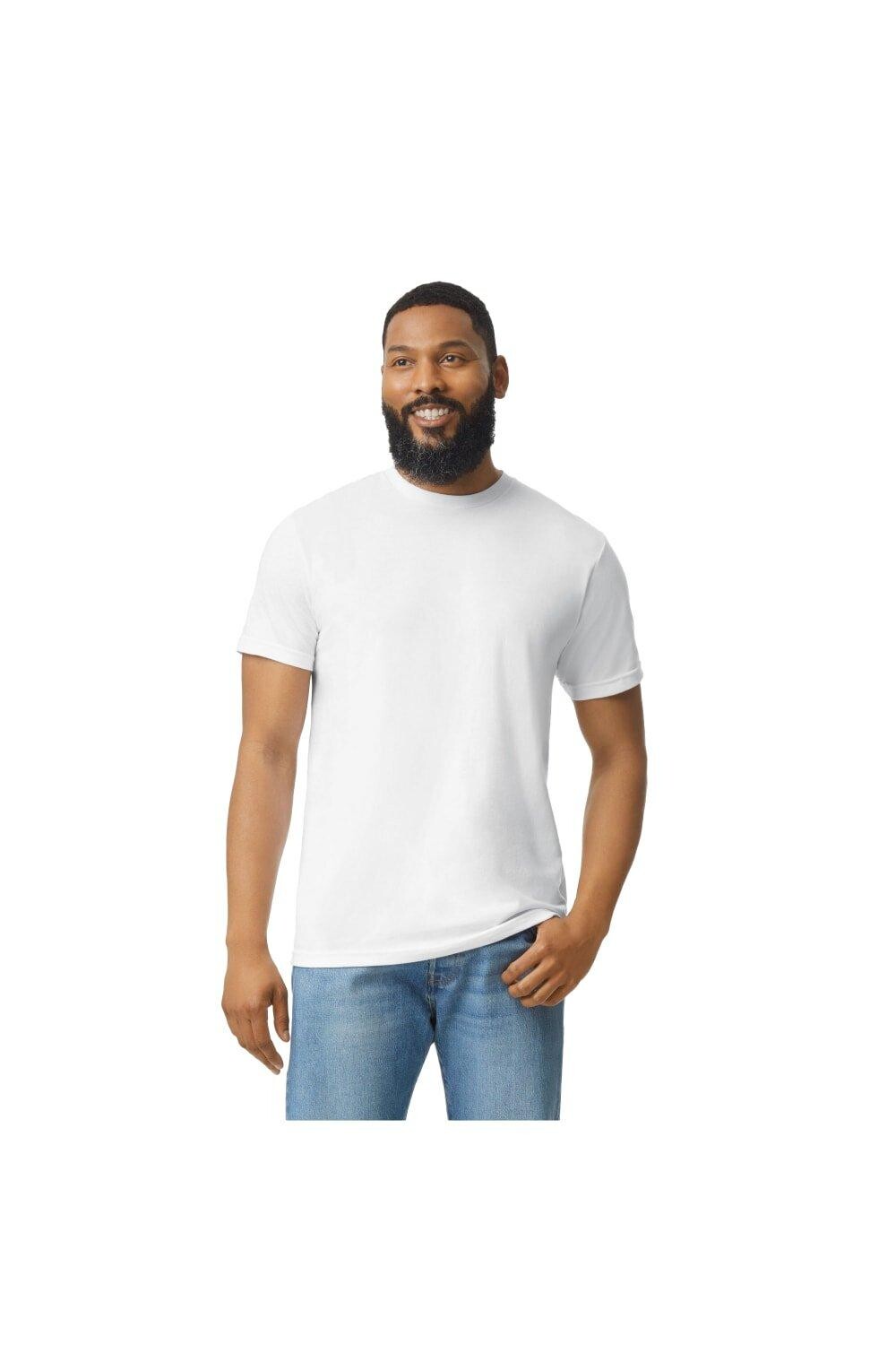 

Однотонная футболка Softstyle CVC Gildan, белый