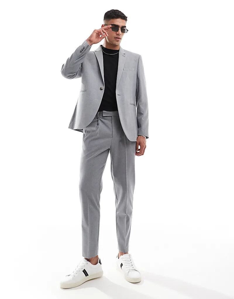 

Классический пиджак ASOS DESIGN серого цвета