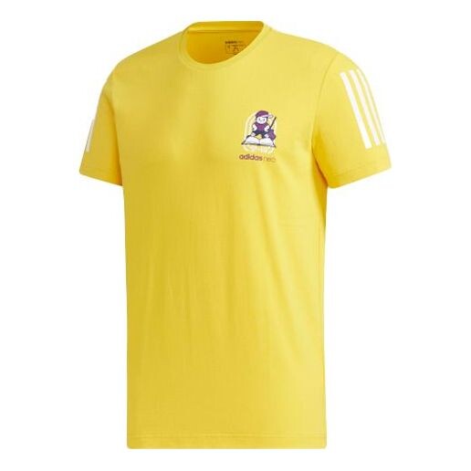 

Футболка neo m gk tee1 round neck yellow Adidas, желтый