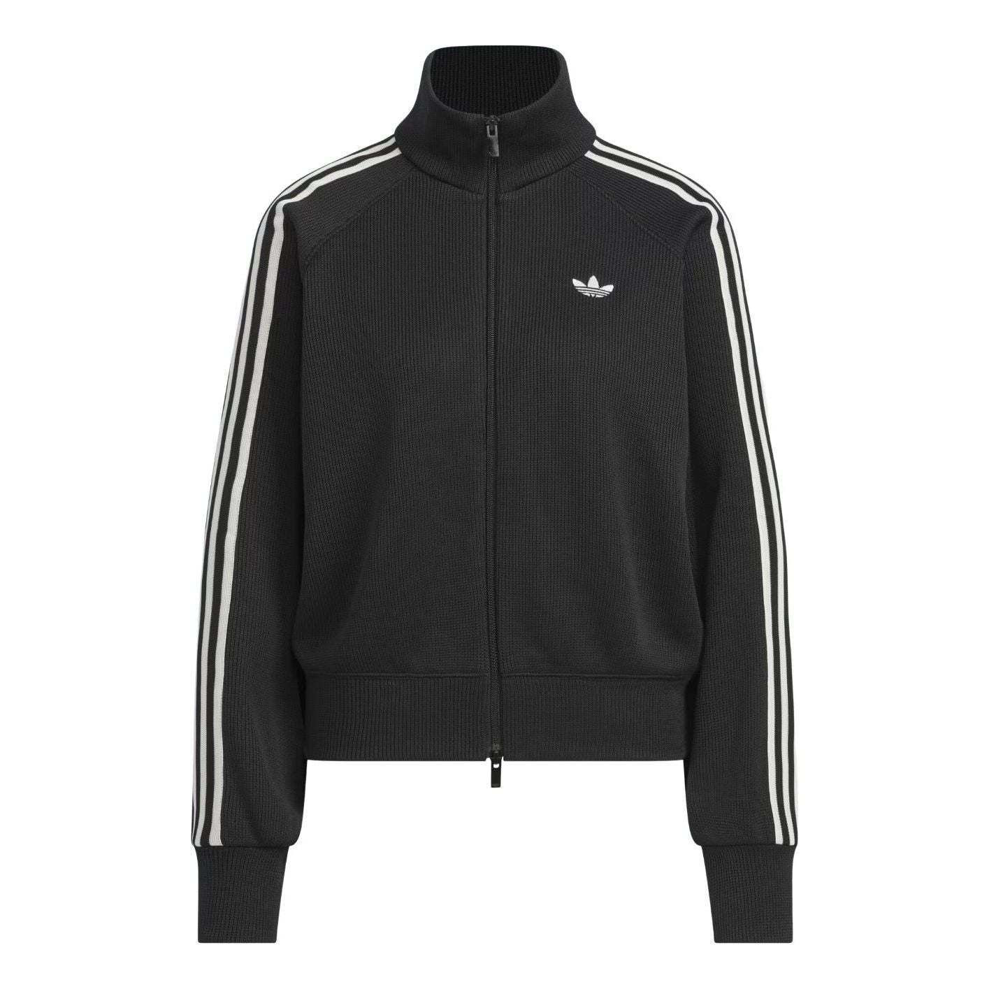 

(WMNS) Вязаная спортивная футболка Adidas Knit Balloon Track Top 'Black'
