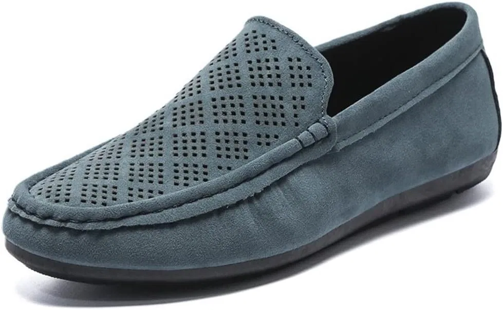 Лоферы дышащие Nubuck Leather Blue SayfuR