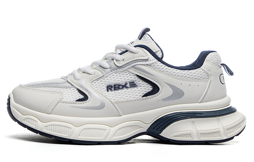 

RENBEN Амортизирующие нескользящие износостойкие дышащие утепляющие низкие массивные кроссовки унисекс бело-голубые (сетчатые), цвет White Blue (Mesh)