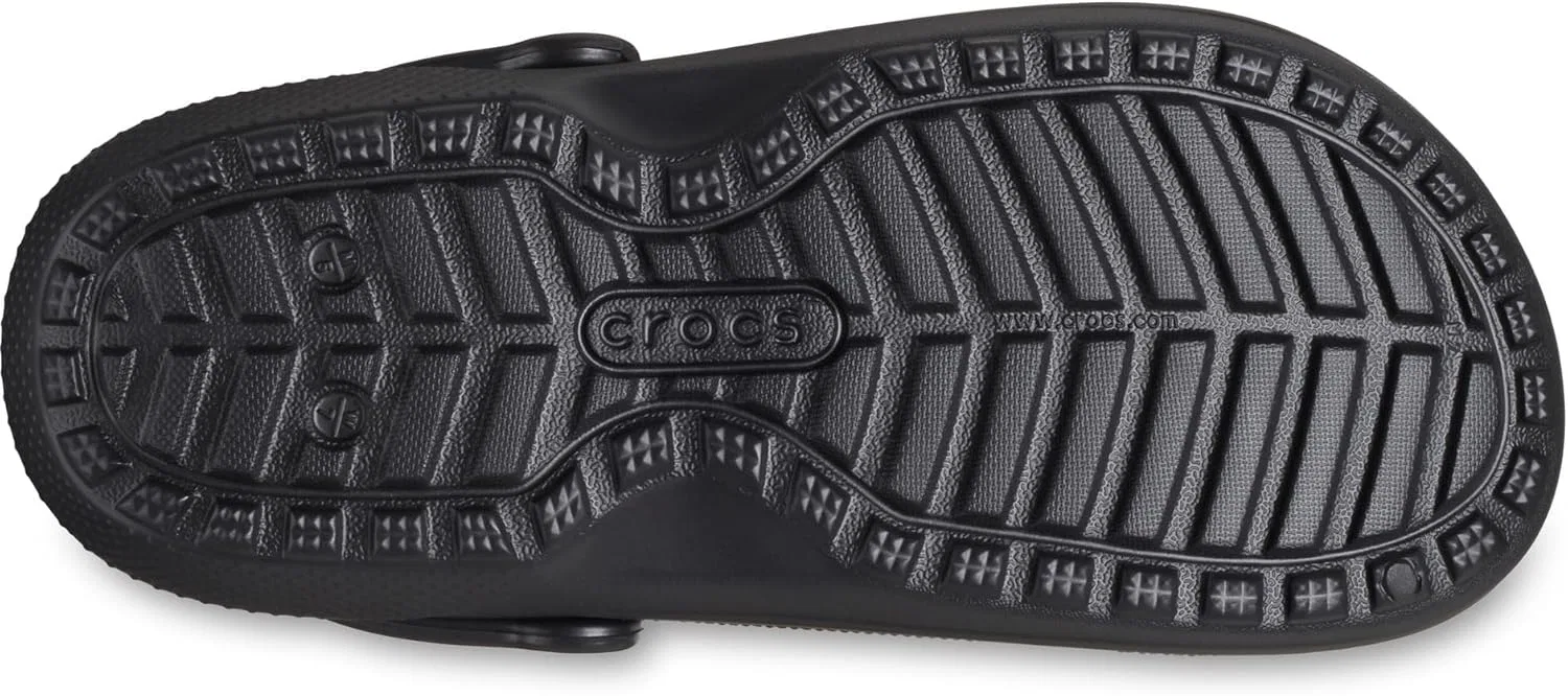 Детские классические сабо Crocs унисекс с подкладкой, детские тапочки, деревянные сабо, Buffalo Plaid Black Varsity Red — фото 3