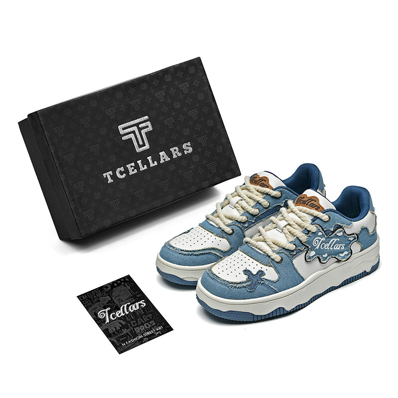 

Кроссовки Tcellars Skateboarding Unisex, белый/синий