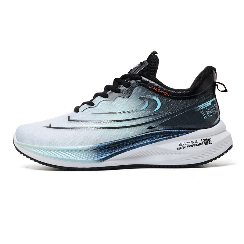 

Kuding Мужские беговые кроссовки низкие сине-черные, цвет Black