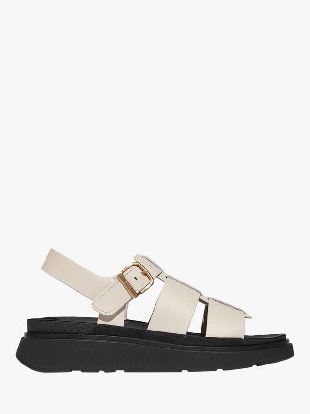 Кожаные рыбацкие сандалии gen-ff FitFlop, цвет Beige/Black