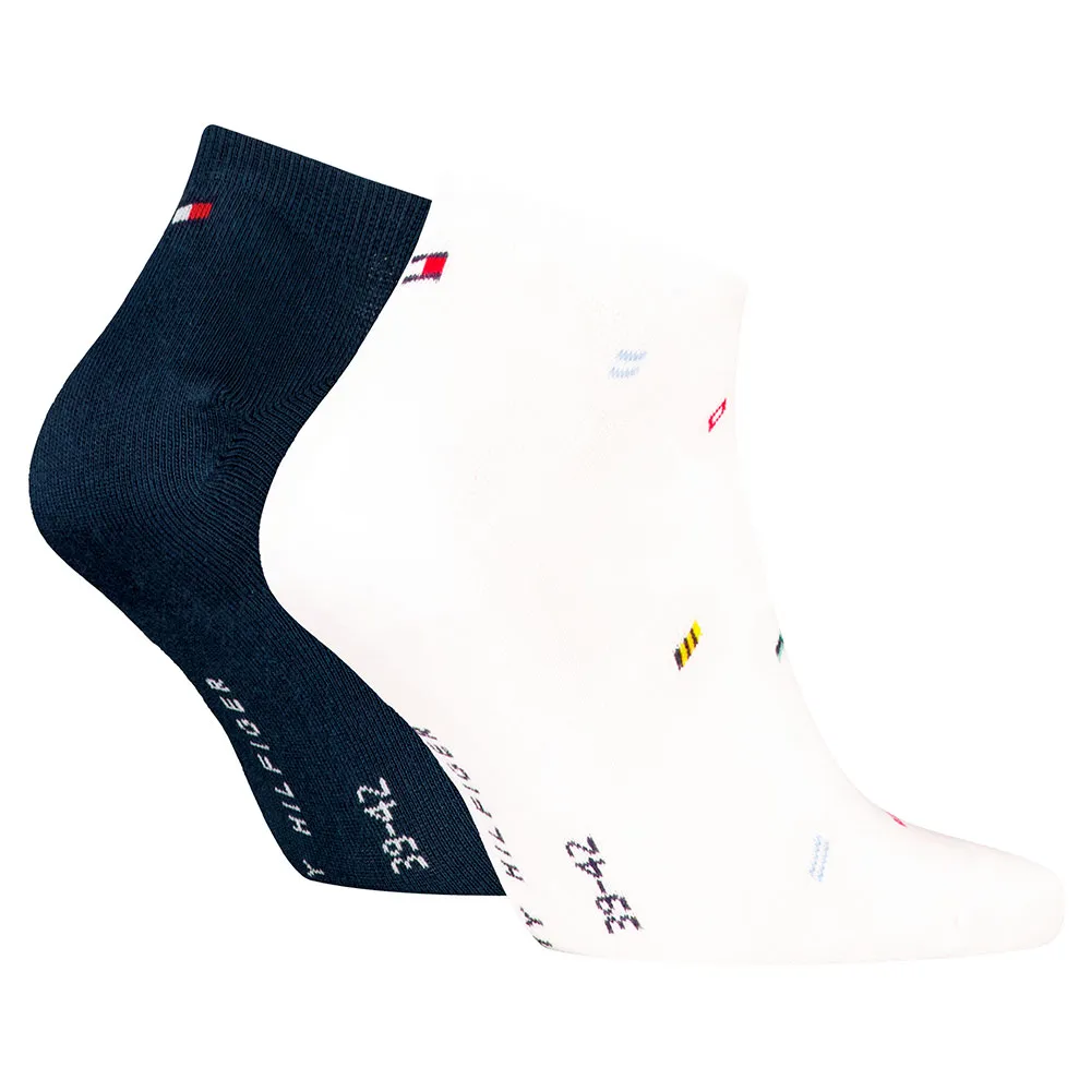 Носки 2 шт Tommy Hilfiger Sneaker Nautical Flag, белый — фото 2