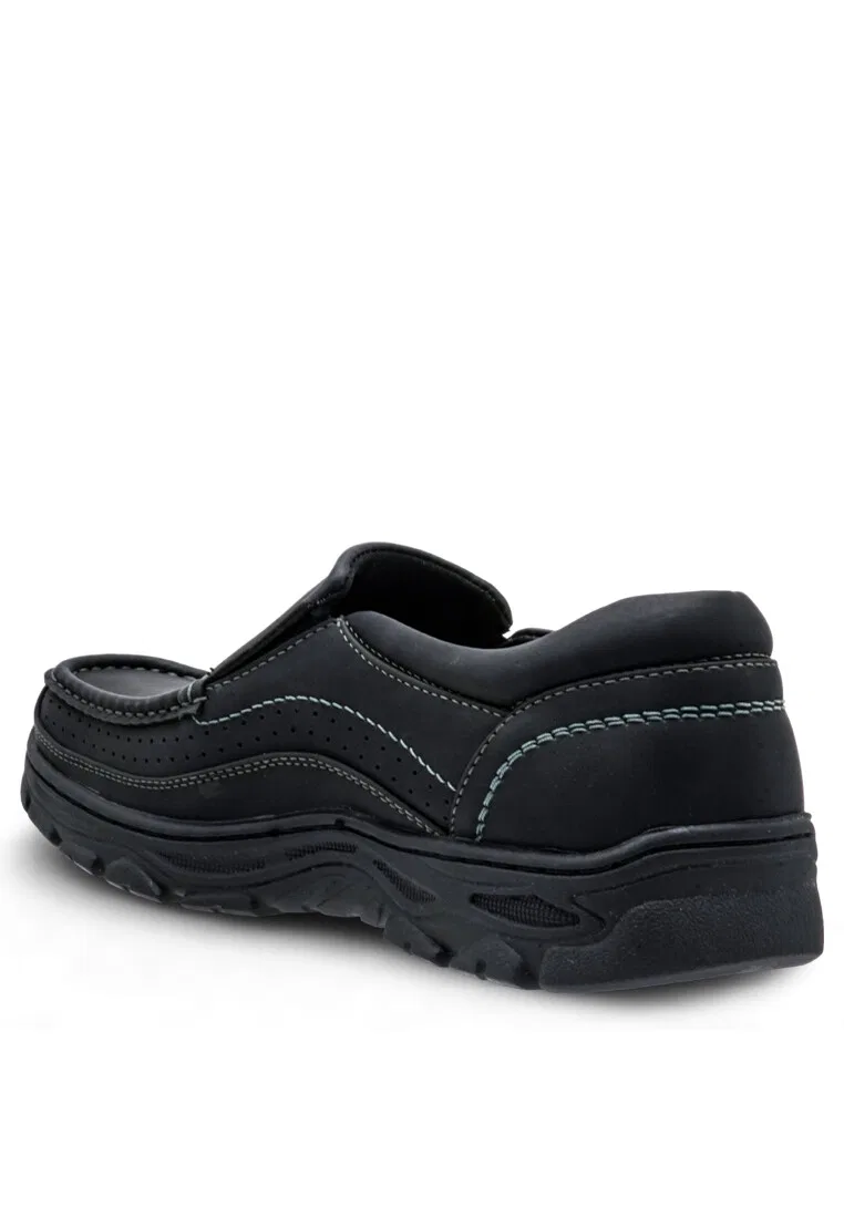 Мужские лоферы slip-on, кожаные, модель 240331344 Louis Cuppers, черный — фото 3