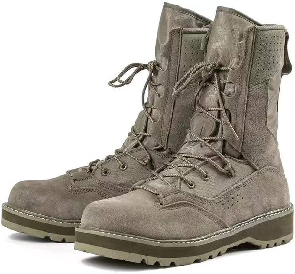 

Мужские тактические военные боевые ботинки SWAT 20 см Пустынные походные ботинки для трекинга, походов и работы на открытом воздухе - ZD04 Muterun, зеленый