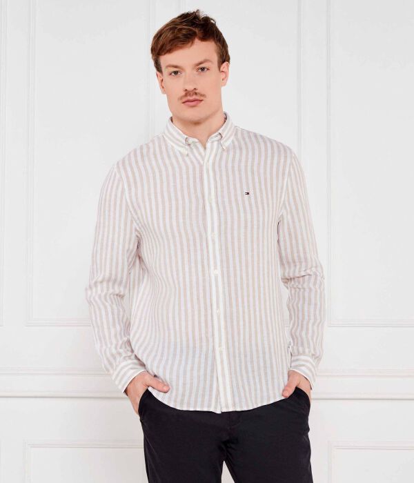 

Льняная рубашка Regular fit Tommy Hilfiger, желтый