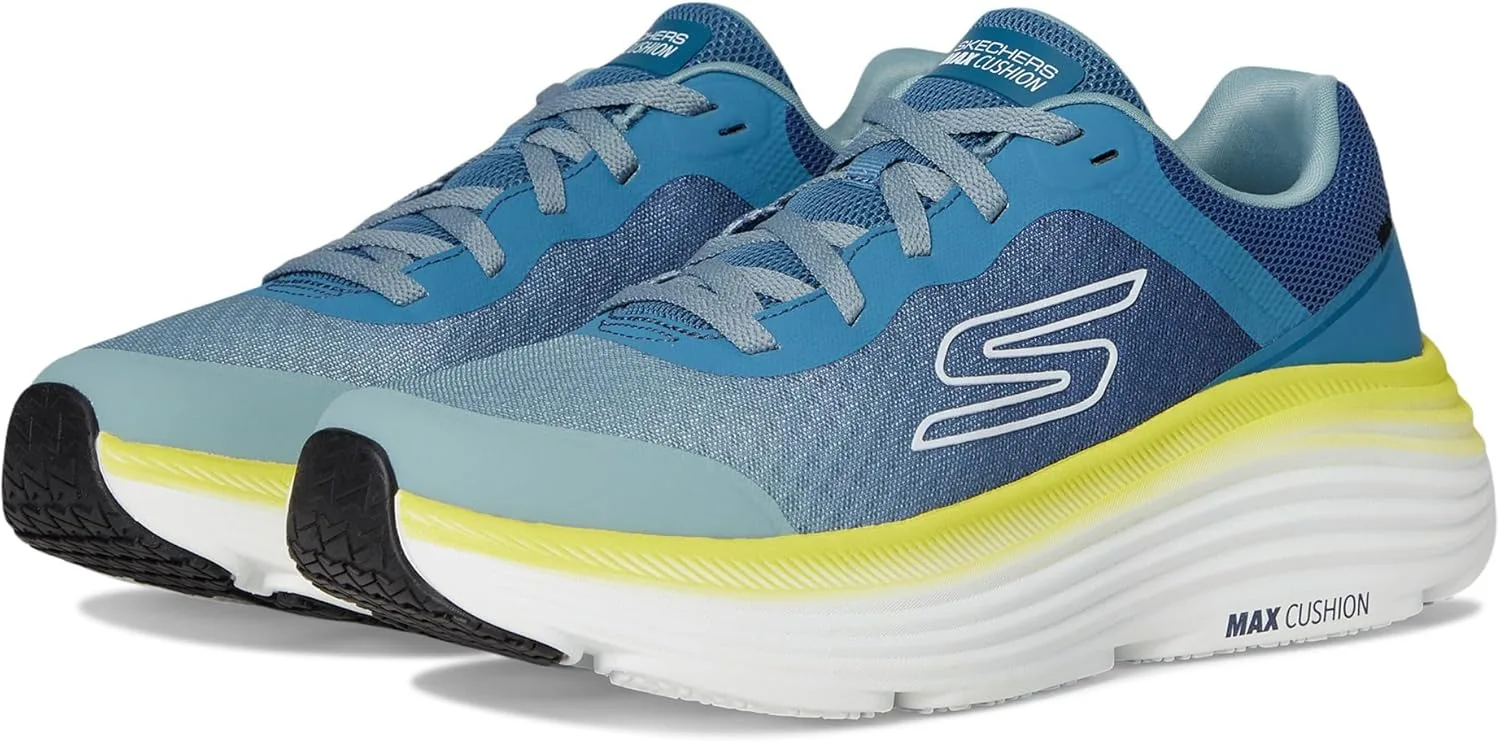Мужские кроссовки Skechers Max Cushioning Endeavour, темно-синий/салатовый — фото 2