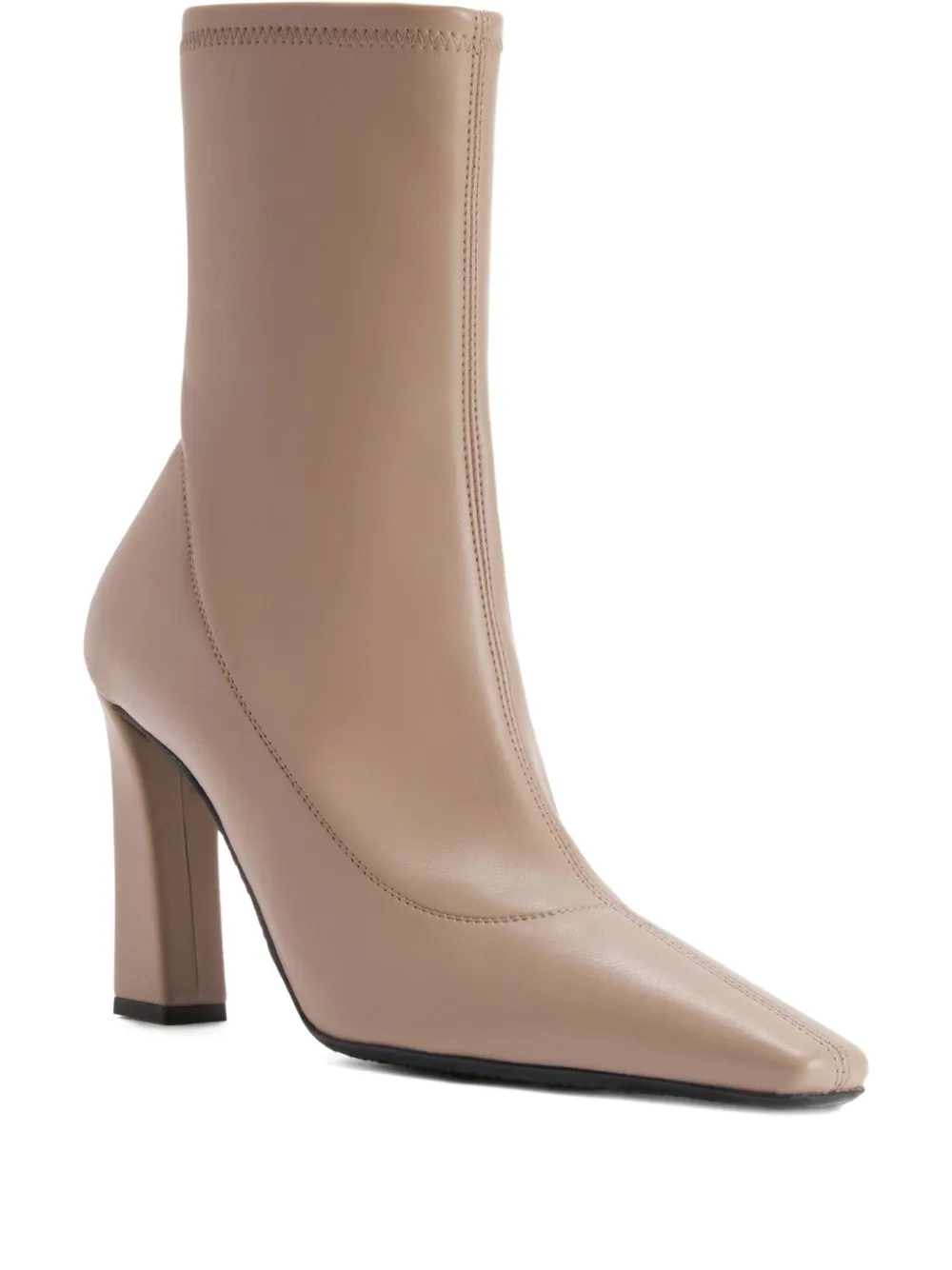 Ботильоны Janiee Stretch с квадратным носком Giuseppe Zanotti, нейтральный