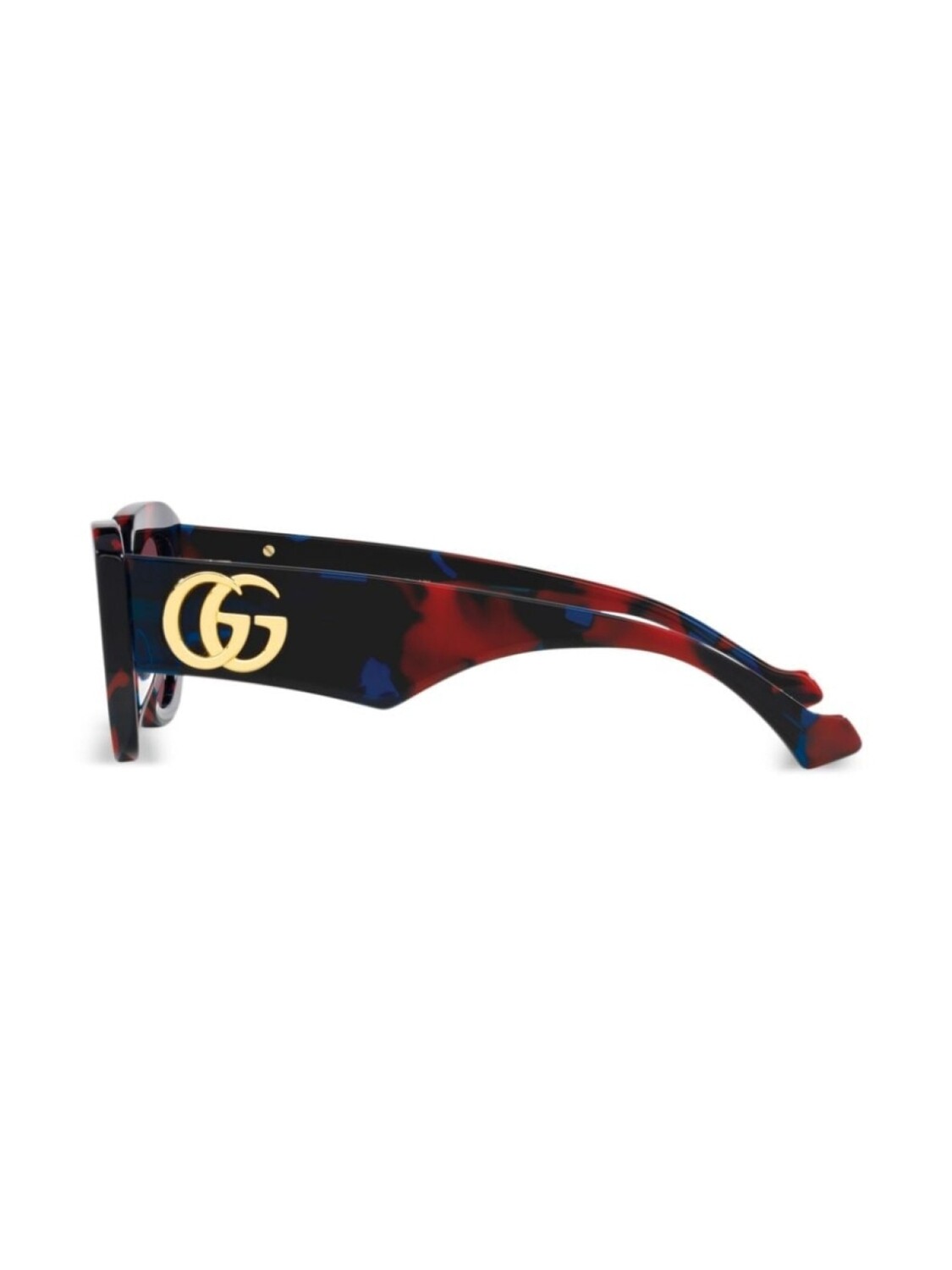 Gucci Eyewear солнцезащитные очки в оправе 'кошачий глаз', зеленый — фото 3