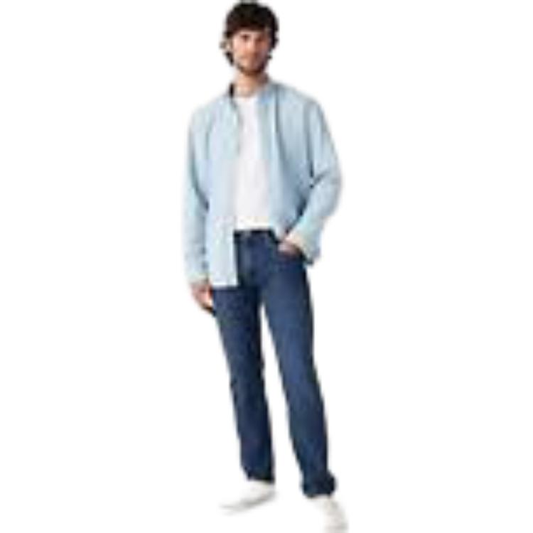 Levis Джинсы levi's linen+denim collection мужские темно-синие — фото 4