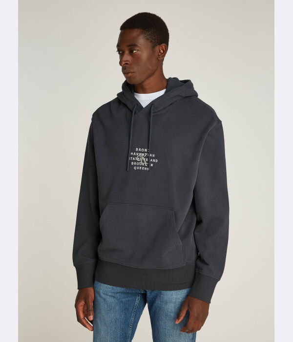 

Толстовка мужская Calvin Klein Jeans свободного кроя с монограммо, черный
