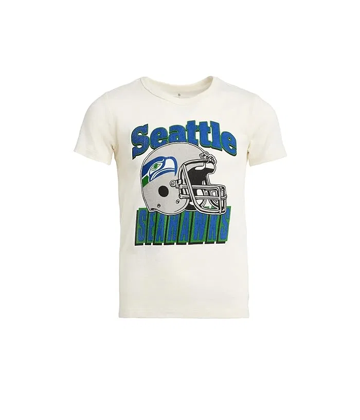 Футболка с принтом NFL Seattle Seahawks Helmet Tee Junk Food Clothing Kids, Vintage White