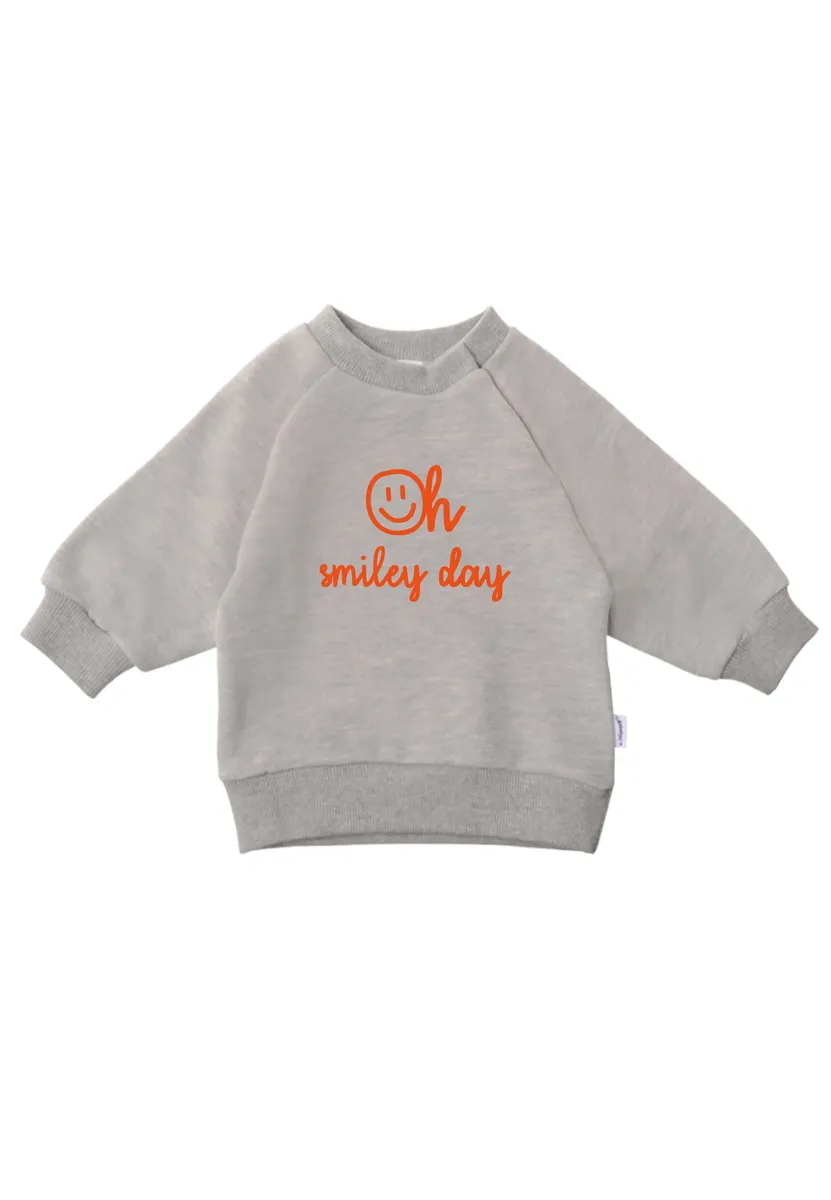 

Толстовка Liliput "Oh smiley day" с милым эффектным принтом, серый