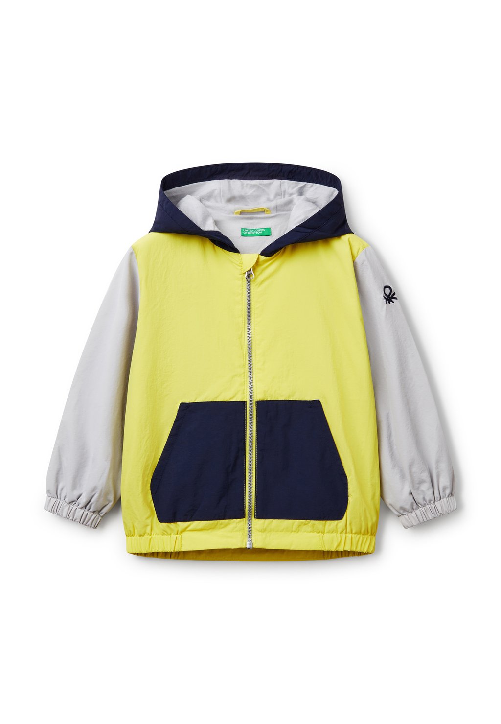 

Куртка демисезонная WITH HOOD United Colors of Benetton, светло-желтый