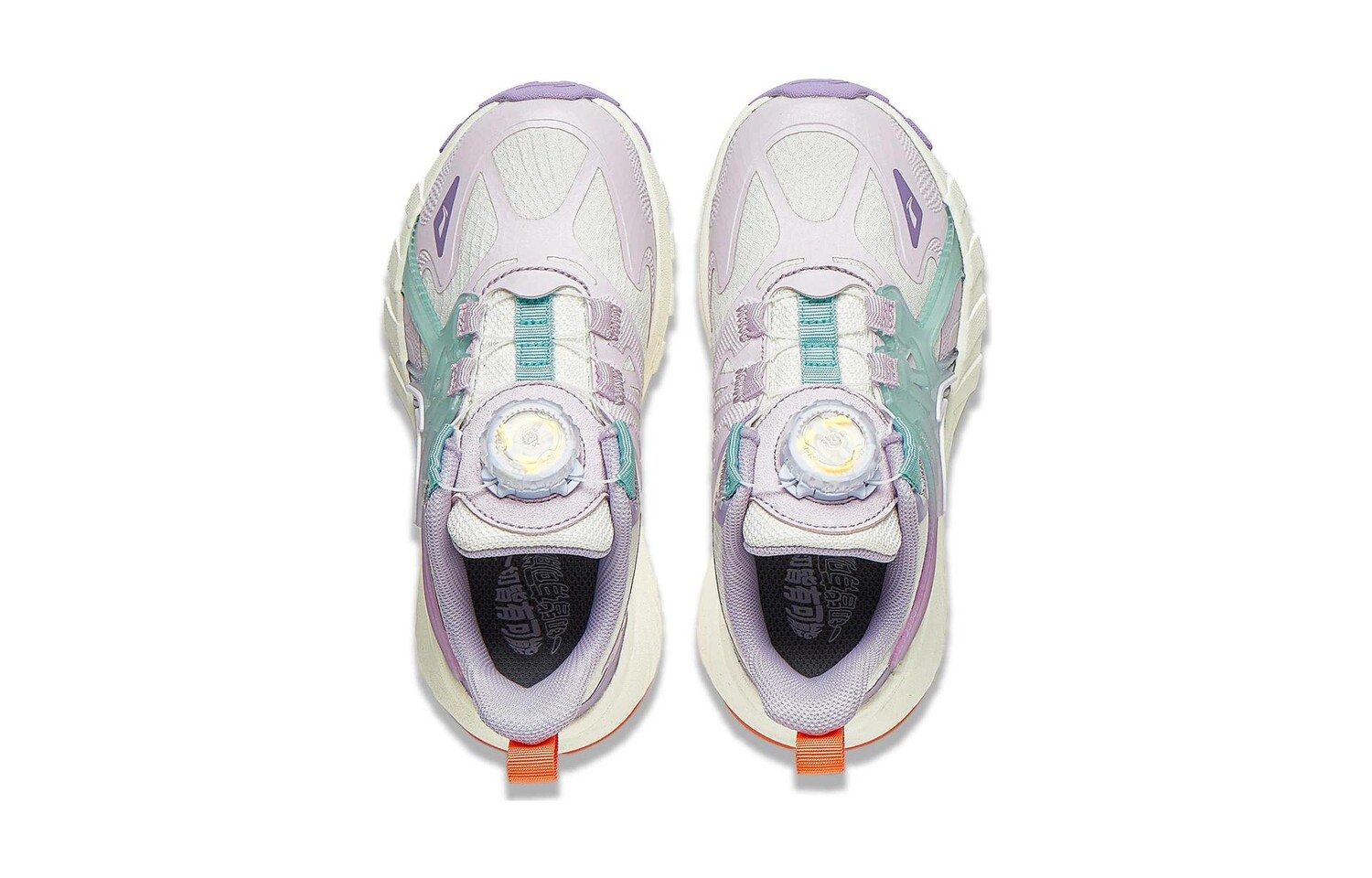 Кроссовки Flash Shadow V6 Kids, низкие, фиолетовые/белые Lining Young, фиолетовый — фото 4