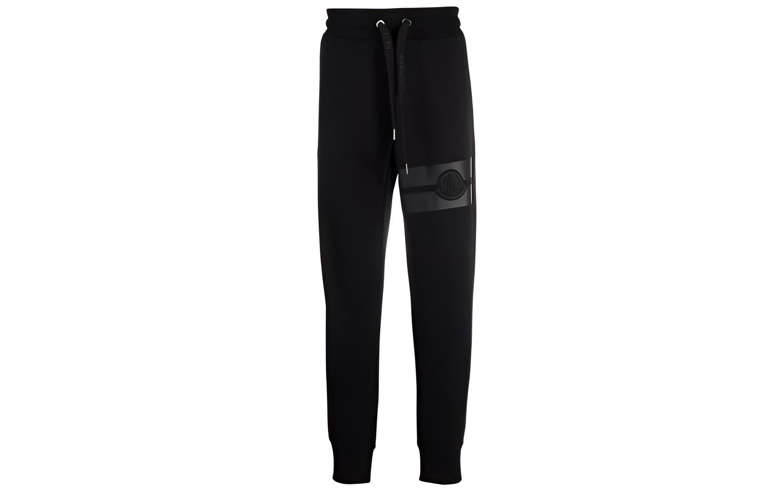 

Вязаные спортивные брюки мужские Moncler, черный