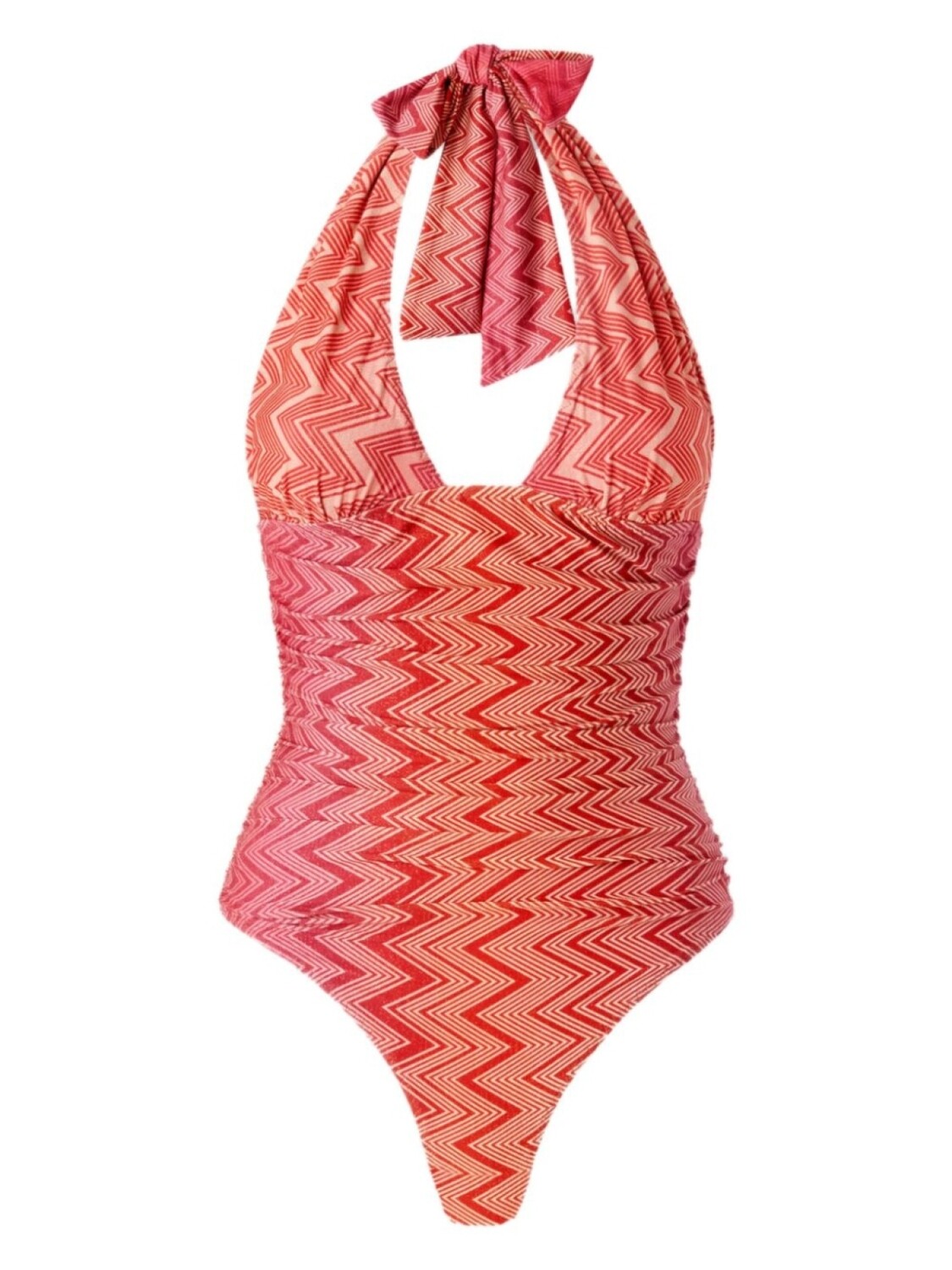

Missoni купальник с узором зигзаг, розовый