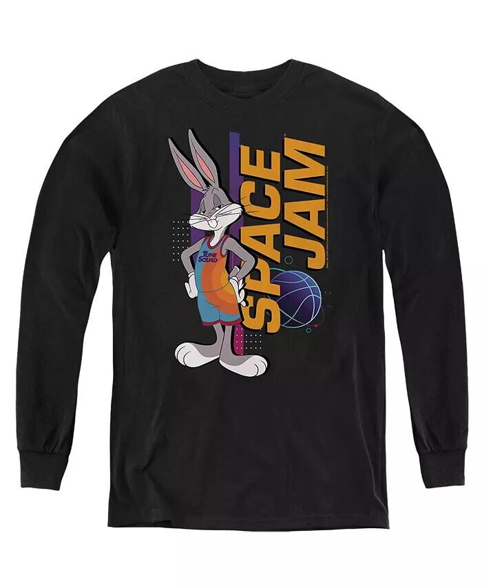 

Толстовка с длинным рукавом Youth Bugs Standing Space Jam 2, черный